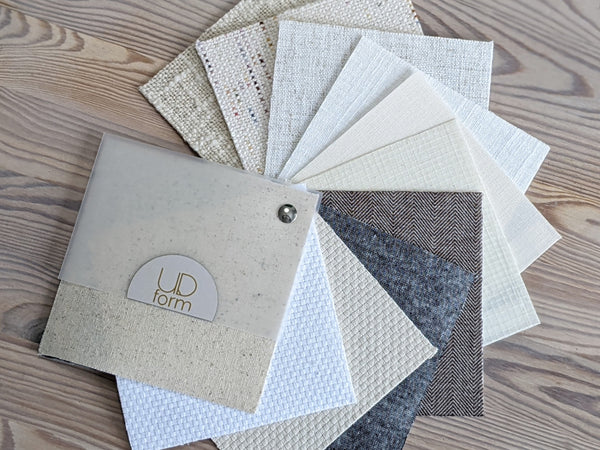 Ud Form lamp shade fabric swatch book