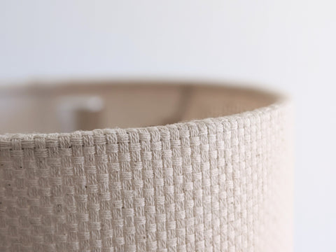 Natural Crosshatch Fabric Lamp Shade