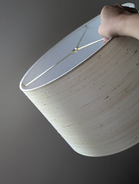 Cream Silk Lamp Shade - 15 in. D x 10 in. H