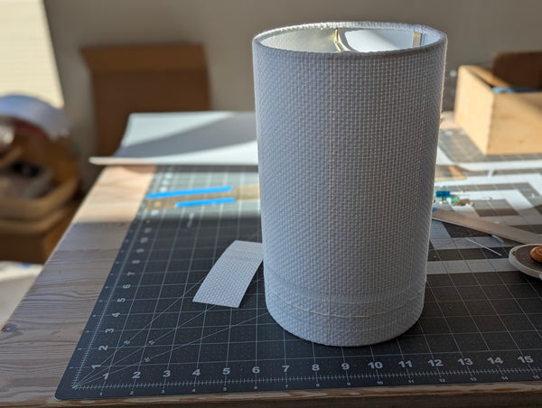 6D x 10H One-of-a-Kind Stitched Lamp Shade