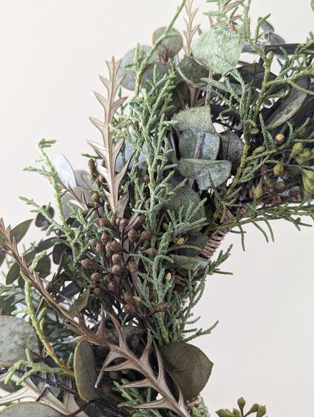 Eucalyptus and Cedar Wreath - Small