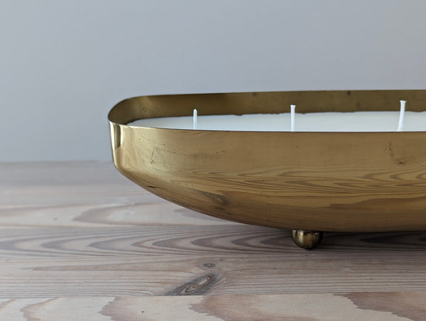 Vintage Brass Extra Large Candle