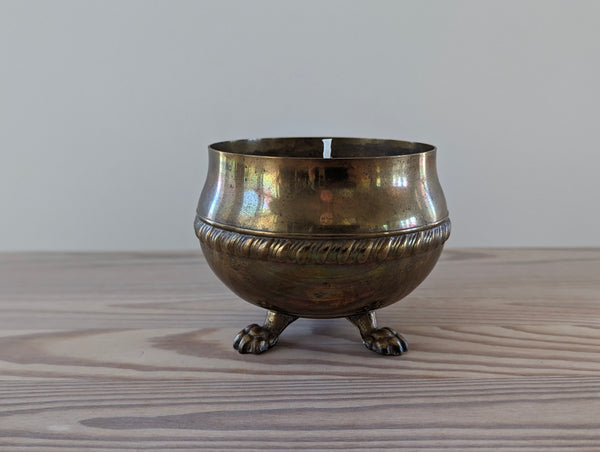 Vintage Brass Candle - Small with Feet