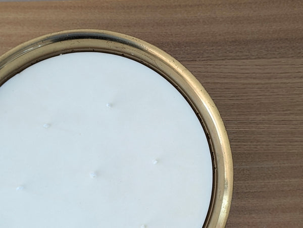 Vintage Brass Oversized Candle