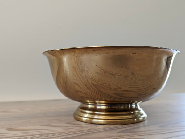 Vintage Brass Oversized Candle
