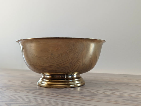 Vintage Brass Oversized Candle