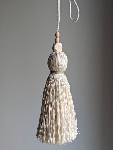 Natural Cotton Simple Geo Tassel