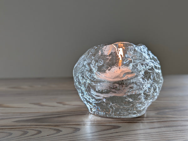 Vintage Kosta Boda Snowball Tealight Holder