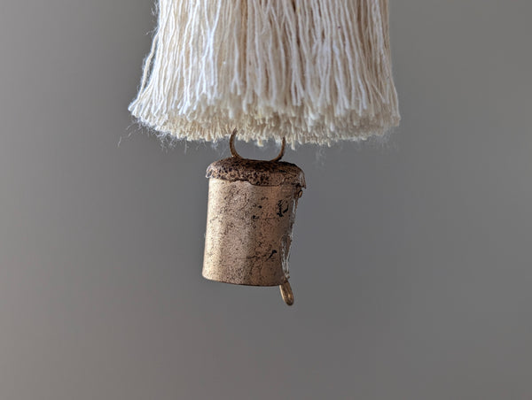 Natural Cotton Tassels with Beads #112