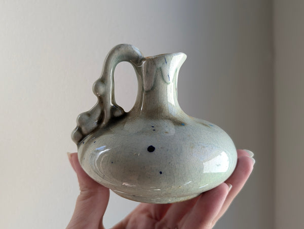 Vintage Small Ceramic Celadon Jug