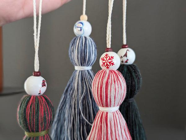 Natural Cotton Christmas Tassels