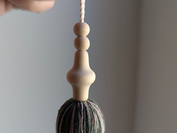 Green and Maeve Natural Cotton Tassel