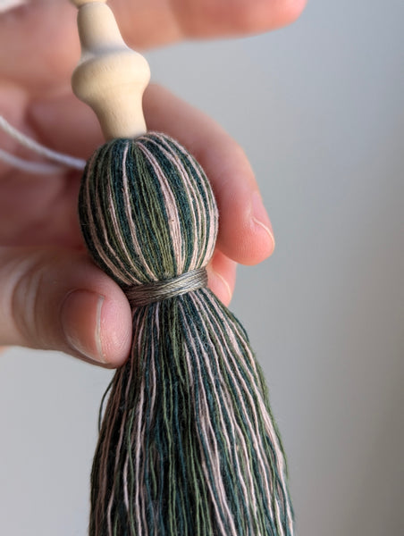 Green and Maeve Natural Cotton Tassel