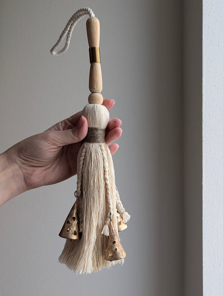 Natural Cotton Witch's Broom Tassel #136