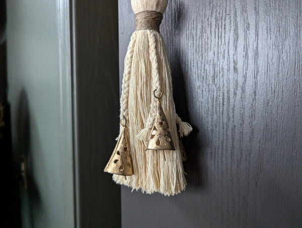 Natural Cotton Witch's Broom Tassel #136