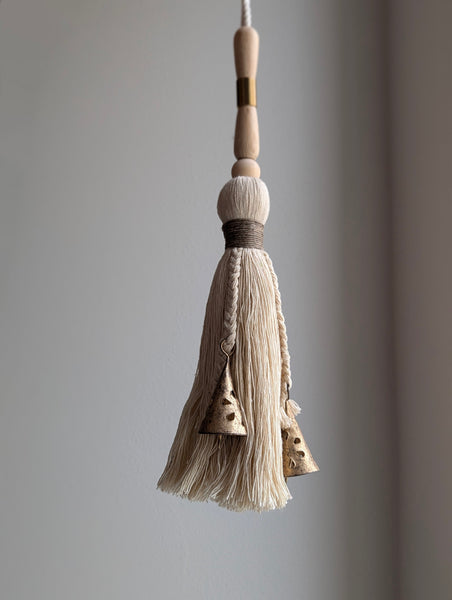 Natural Cotton Witch's Broom Tassel #136