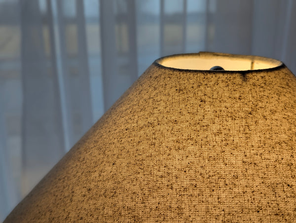 Quick Ship - Coolie Lamp Shade in Freckled Cotton Fabric