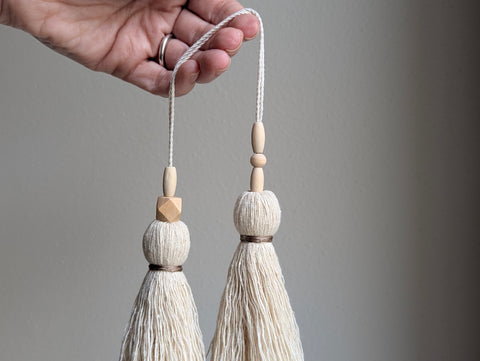 Asymmetrical Double Tassel - Quirky