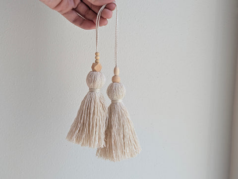 Asymmetrical Double Tassel - Whimsy