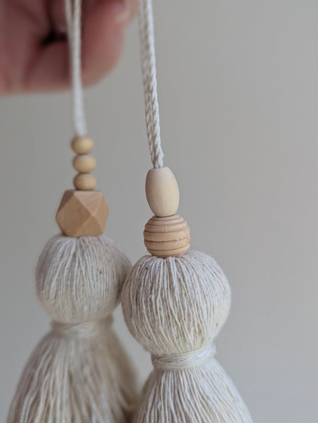Asymmetrical Double Tassel - Whimsy