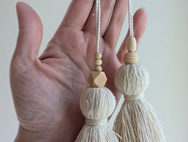 Asymmetrical Double Tassel - Whimsy