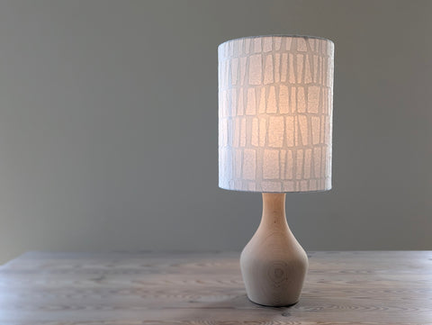 8D x 10H Trapezoid Paper Lamp Shade in White