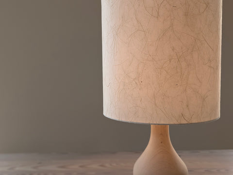 10D x 10H Mulberry Paper Lamp Shade in Natural