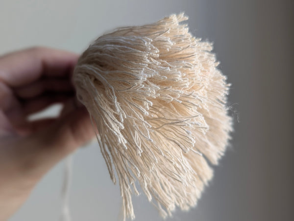 Natural Cotton Tassel with Simple Stripes #146