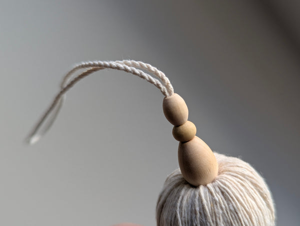 Natural Cotton Tassel with Simple Stripes #146