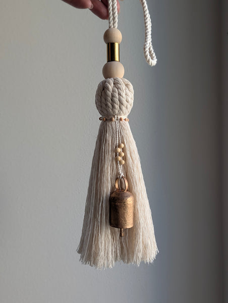 Natural Cotton Oversized Tassel with Bell #148
