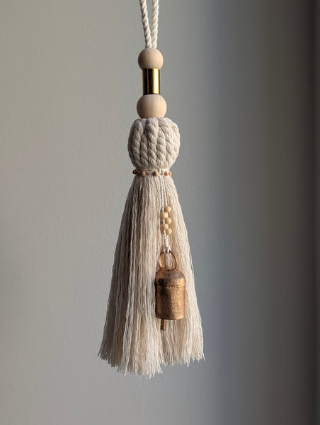 Natural Cotton Oversized Tassel with Bell #148