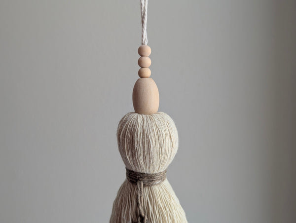 Natural Cotton Oversized Tassel with Bell #170