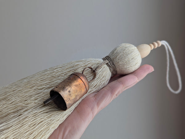 Natural Cotton Oversized Tassel with Bell #170
