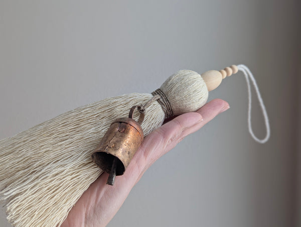 Natural Cotton Oversized Tassel with Bell #170