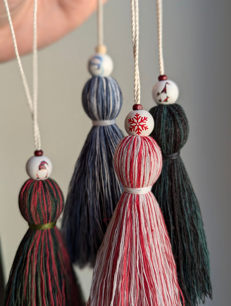 Natural Cotton Christmas Tassels