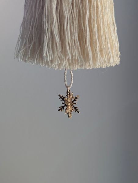 Handmade Cotton Door Tassel with Snowflake #174