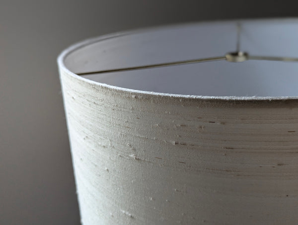 Cream Silk Lamp Shade - 15 in. D x 10 in. H