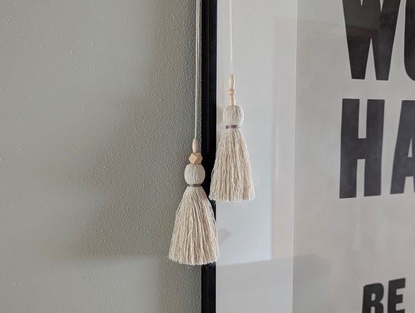 Modern Drapery Double Tassel Tie Backs