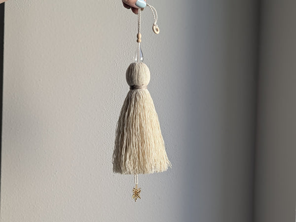 Handmade Cotton Door Tassel with Snowflake #174