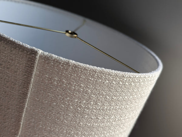 Skip Stitch Boucle Lamp Shade in Ivory