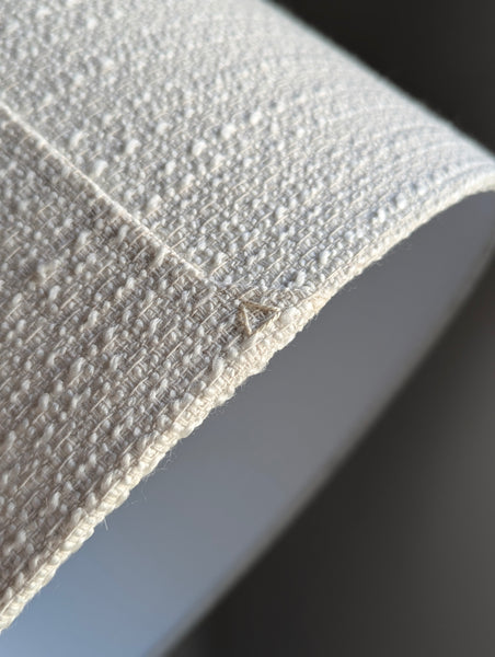 Skip Stitch Boucle Lamp Shade in Ivory
