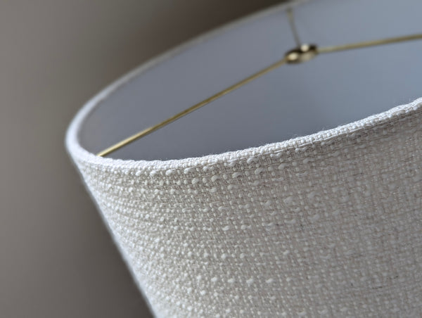 Skip Stitch Boucle Lamp Shade in Ivory