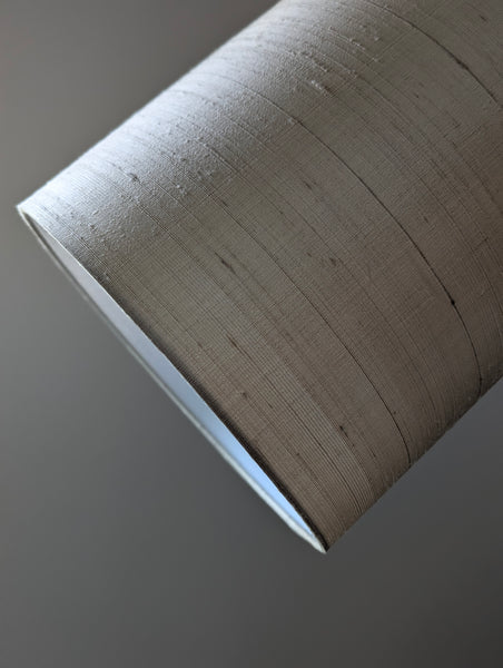 Moody Champagne Silk Lamp Shade - 11 in. D x 11 in. H