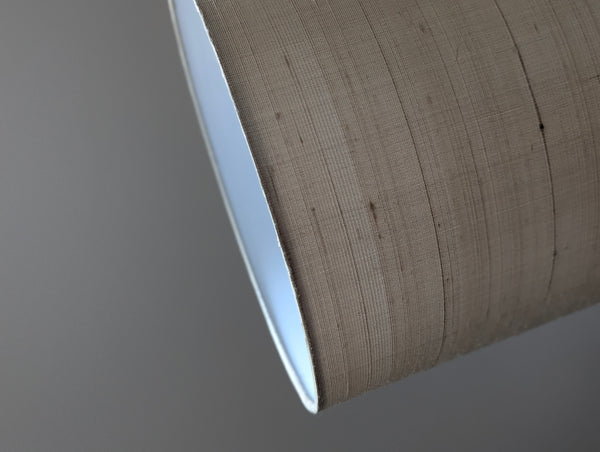 Moody Champagne Silk Lamp Shade - 11 in. D x 11 in. H