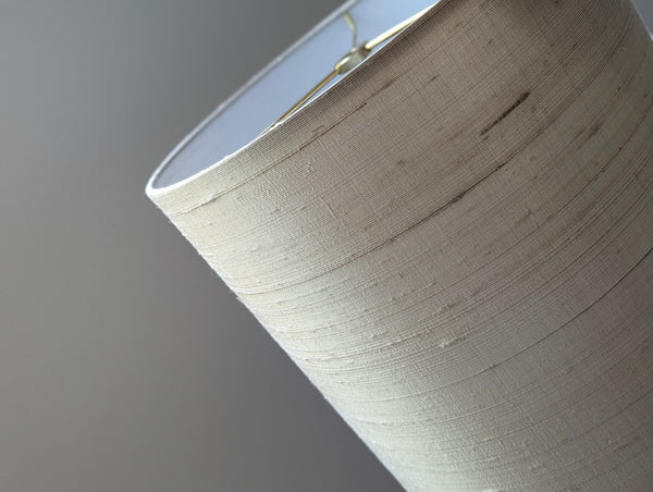 Moody Champagne Silk Lamp Shade - 11 in. D x 11 in. H