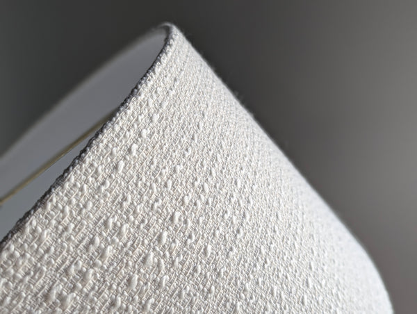 Skip Stitch Boucle Lamp Shade in Ivory