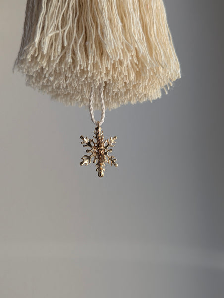 Handmade Cotton Door Tassel with Snowflake #174