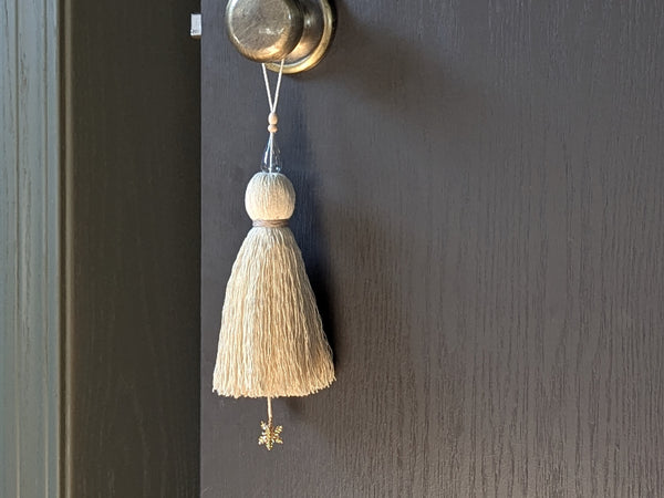 Handmade Cotton Door Tassel with Snowflake #174