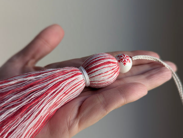 Natural Cotton Christmas Tassels