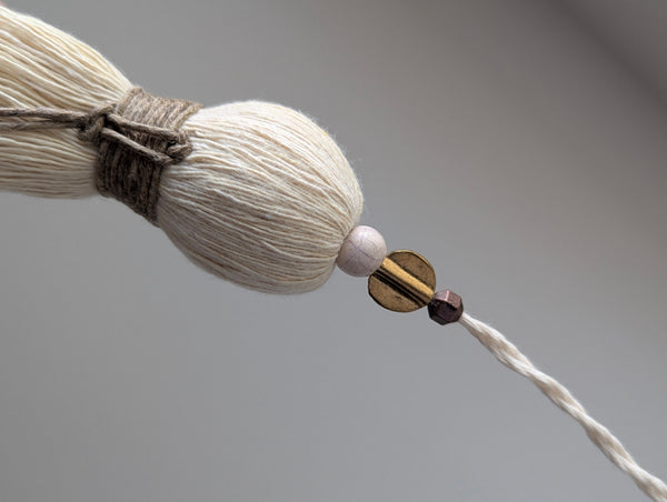 Handmade Door Knob Tassel with Brass Accents and a Bell #195
